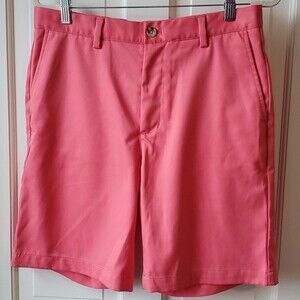 VINEYARD VINES LINKS MEN'S PERFORMANCE SHORTS SIZE 32 NANTUCKET RED/PINK GOLF